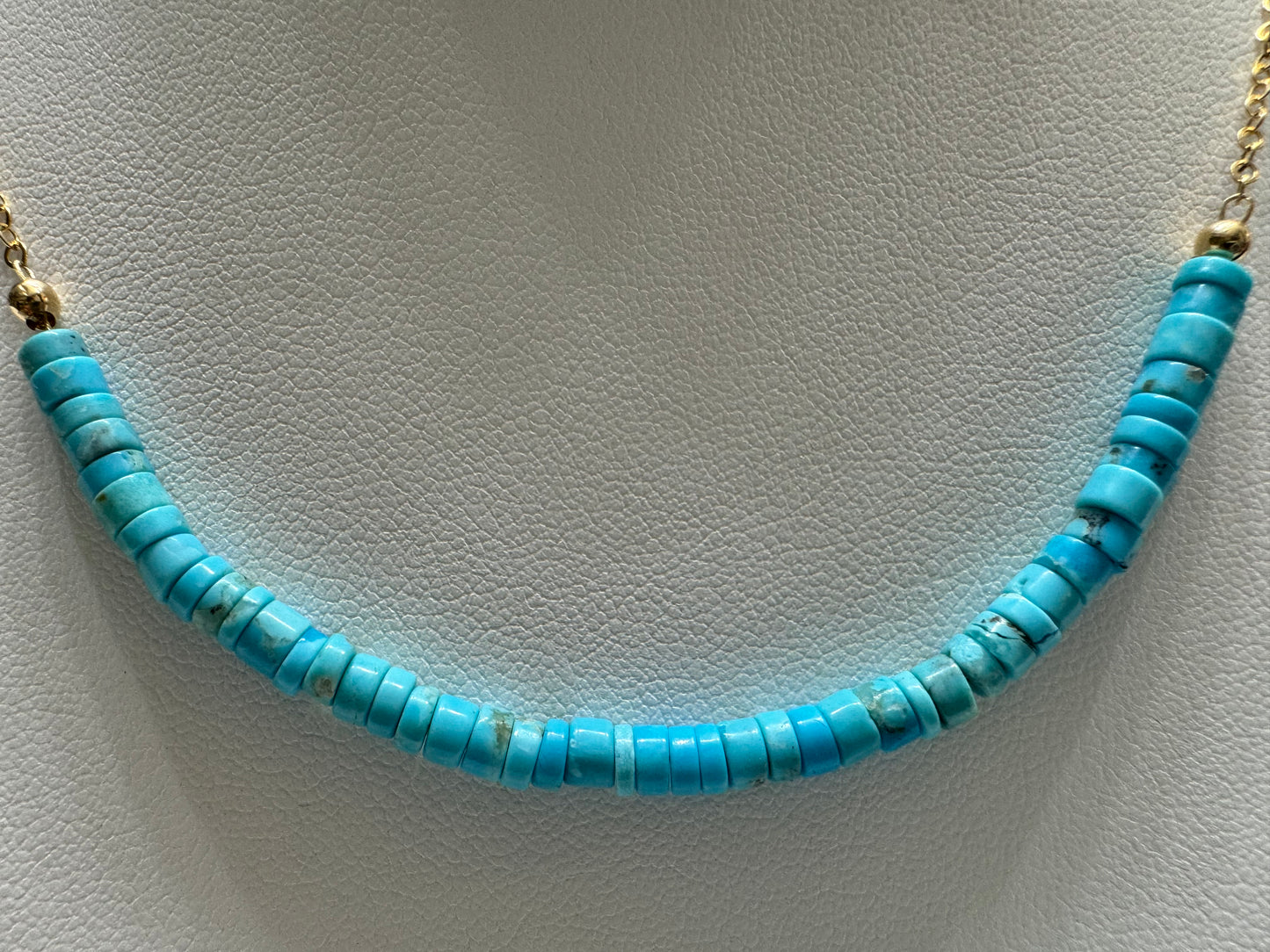 Gold beaded necklace