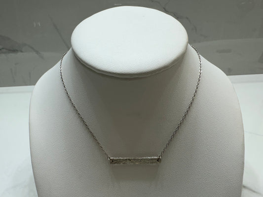 Hammered Silver Bar