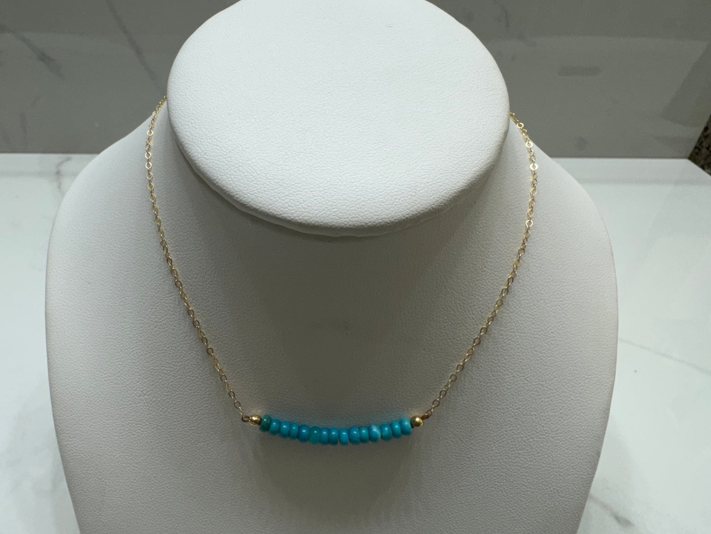 Beaded Gold-Fill Necklace