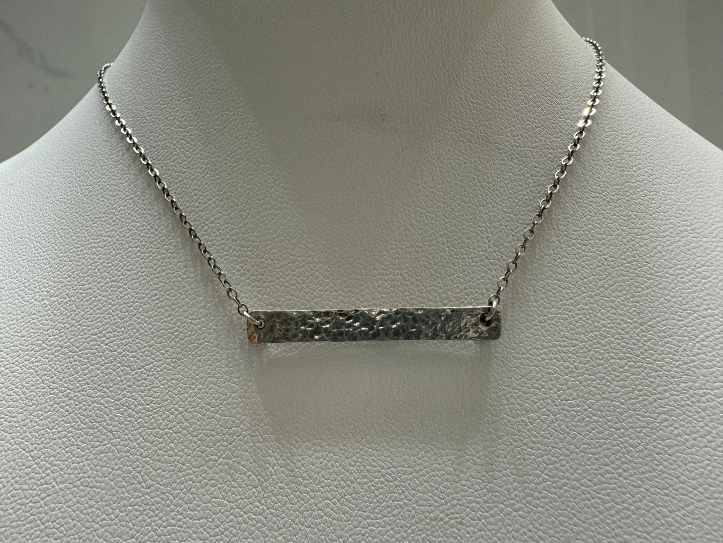Hammered Silver Bar
